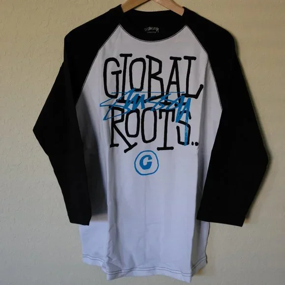 Stussy Global Roots Raglan 3/4 Tee
